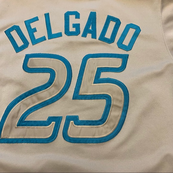 Vintage Majestic Toronto Blue Jays Carlos Delgado #25 Jersey - Picture 8 of 10